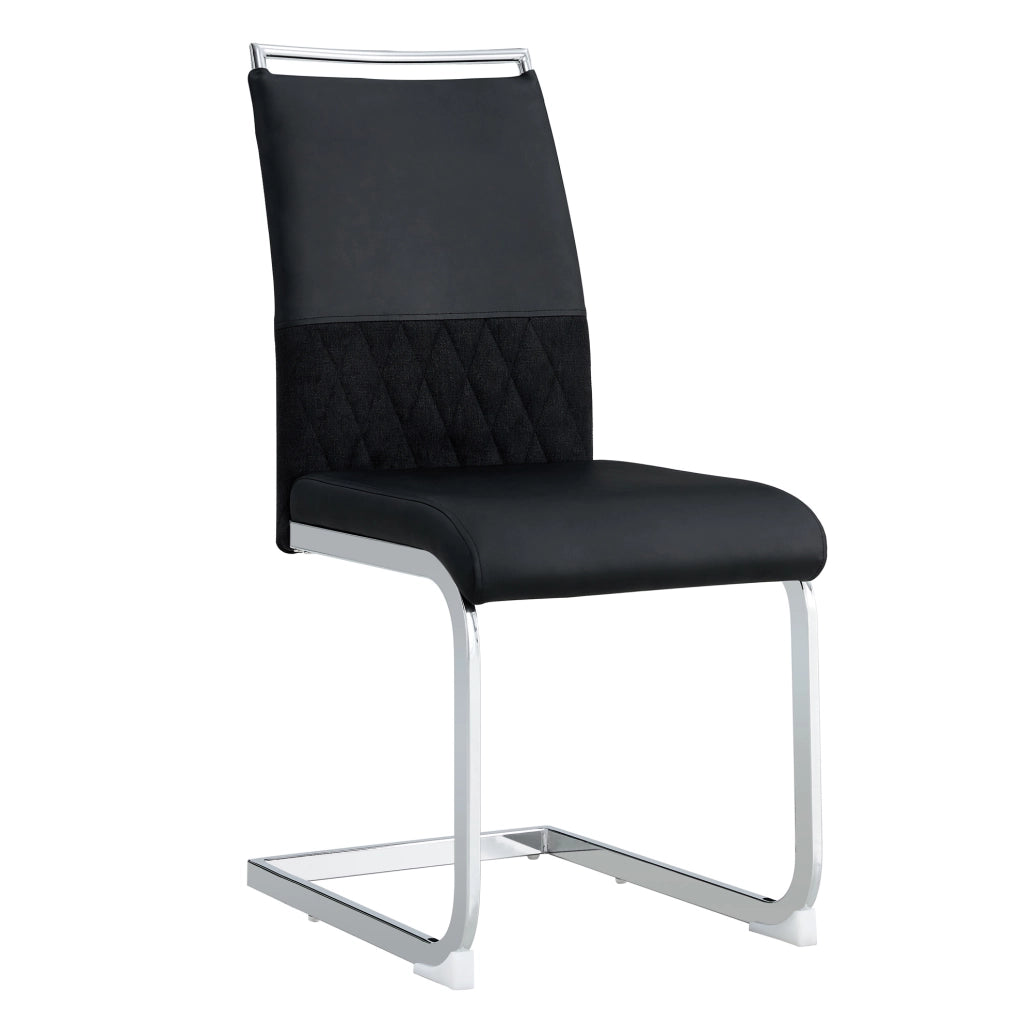 Sedia ergonomica con schienale in PU e lino; metallo; nera