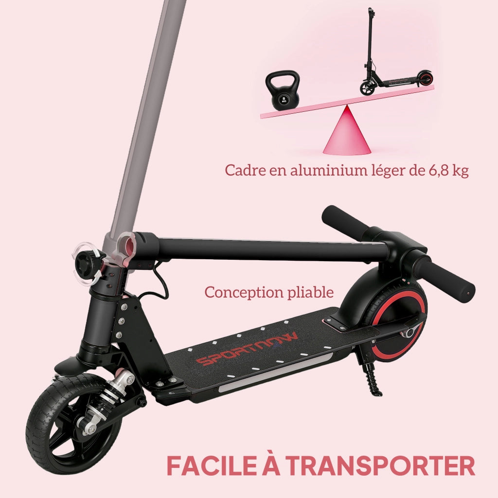 Monopattino Elettrico per Bambini 6-14 Anni ¨C Xylo ¨C Pieghevole Alluminio Nero 14 km/h