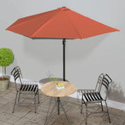 Ombrellone Palo in Alluminio Terracotta 300x155x223 cm a Metà 312503