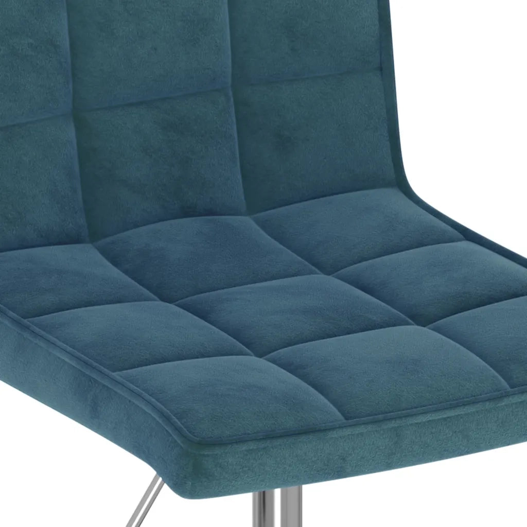 Sedie da Pranzo Girevoli 6 pz Blu in Velluto 3089304