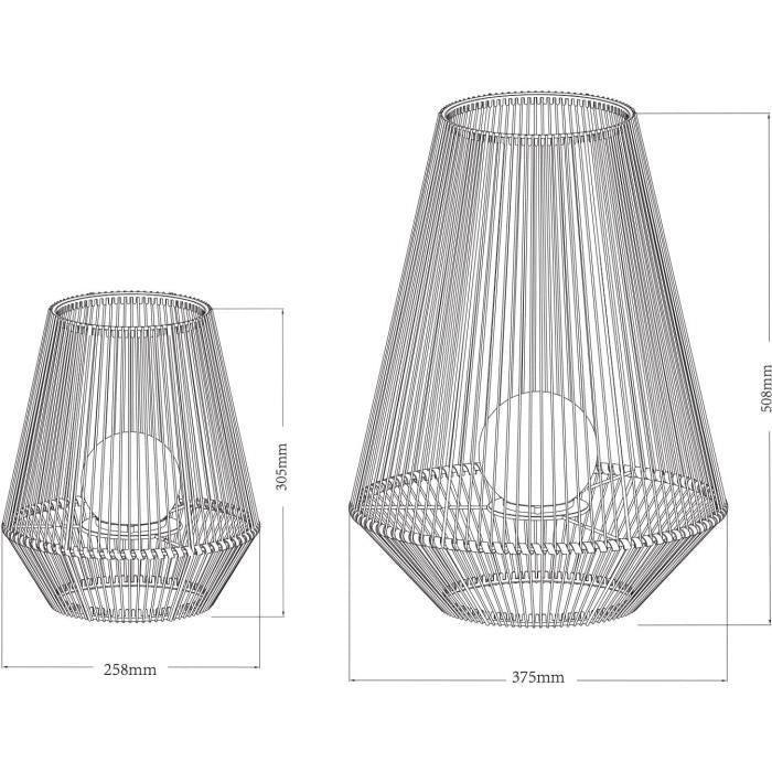 Lanterna decorativa H30 - sfera perla - GALIX