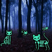 Decorazioni di Halloween con Riflettori Nero Gatto con Stakes e Occhi Verdi per Esterno Giardino Prato Decorazione Lavatrice