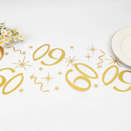 Telaio per festa, 28cm x 10m, finitura dorata brillante, decorazione di festa