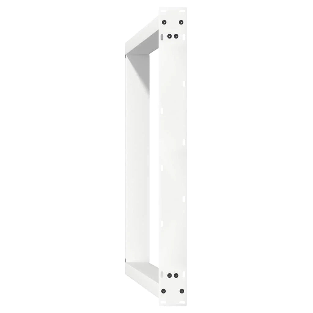 Set di 2 gambe regolabili per tavolo da pranzo a forma di U 90 x 73 cm stabili design moderno acciaio bianco 02_0057081