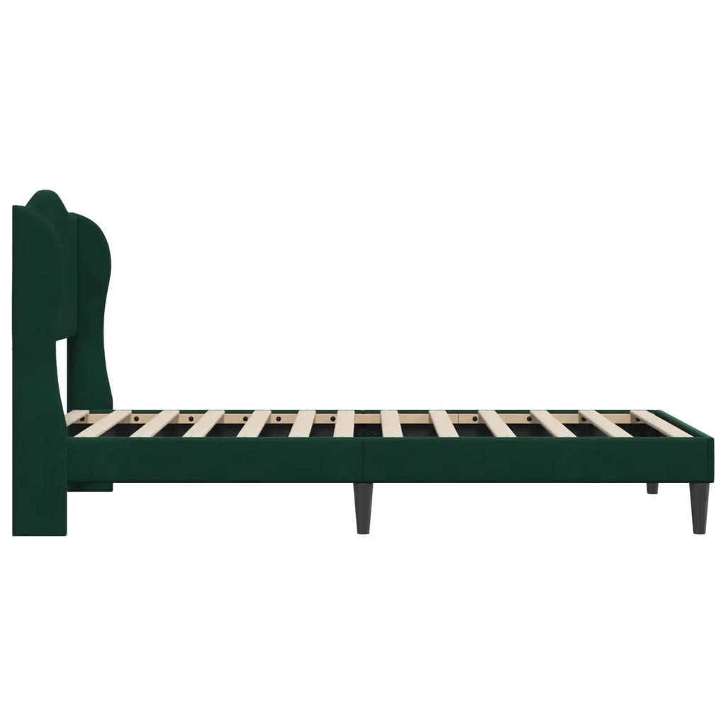 Struttura del letto Verde Scuro 80 x 200 cm Velluto 42027883