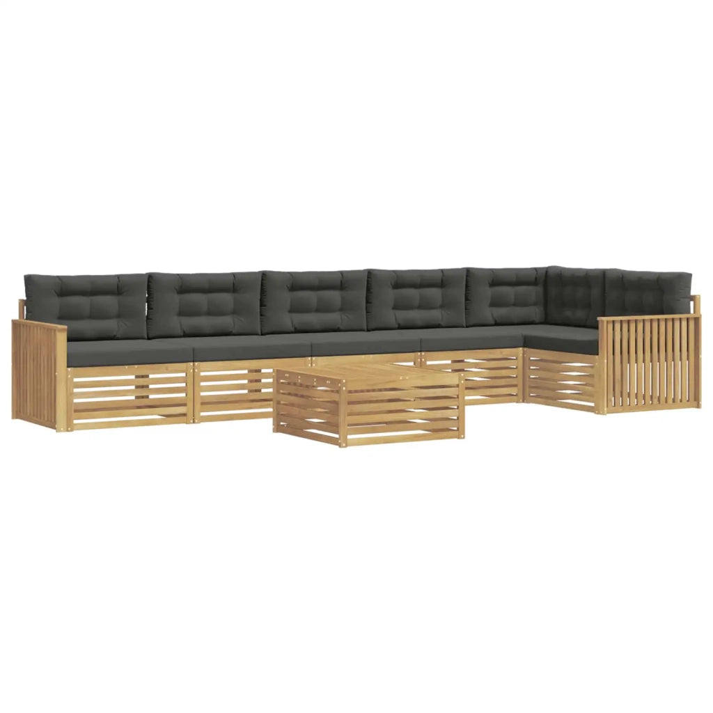Set di divani da esterno 7 pcs Bianco e Antracite 3390602
