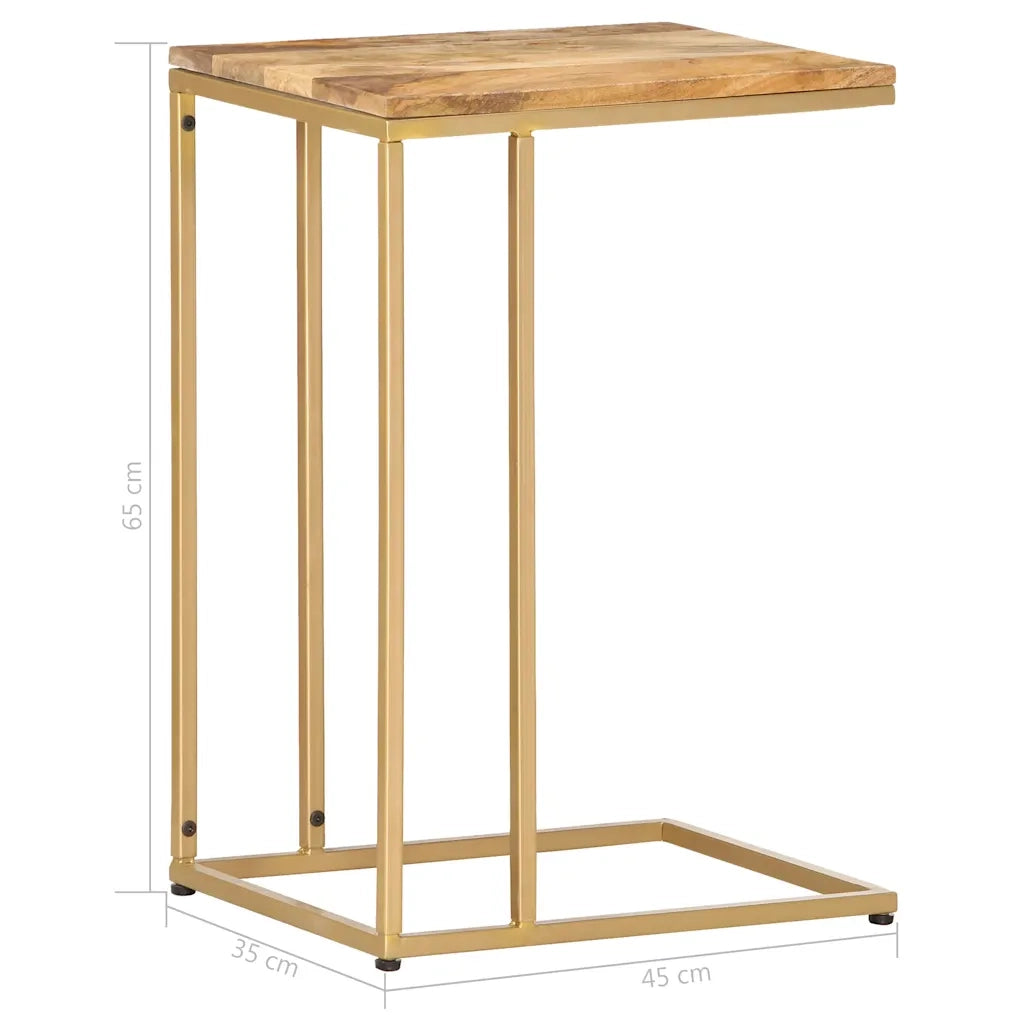 Tavolino di Servizio 35x45x65 cm in Legno Massello di Mango 286400