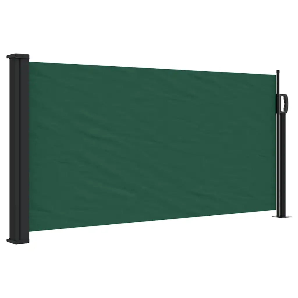 Tenda da Sole Laterale Retrattile Verde Scuro 100x500 cm 4004395