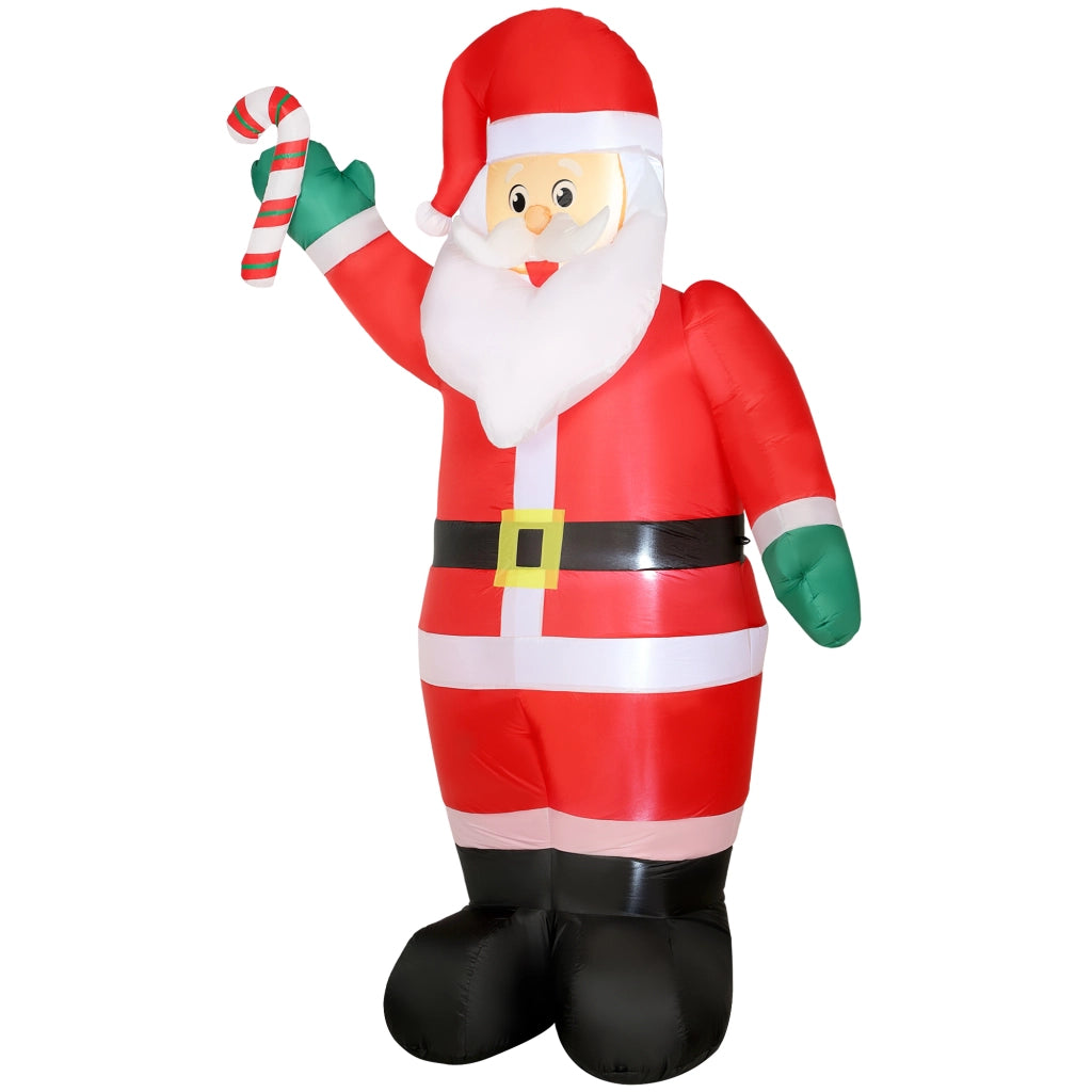 Babbo Natale Inflabile 240 cm con Luci LED e Inflatore ¨C zephmum ¨C Multicolor per Esterno Interno
