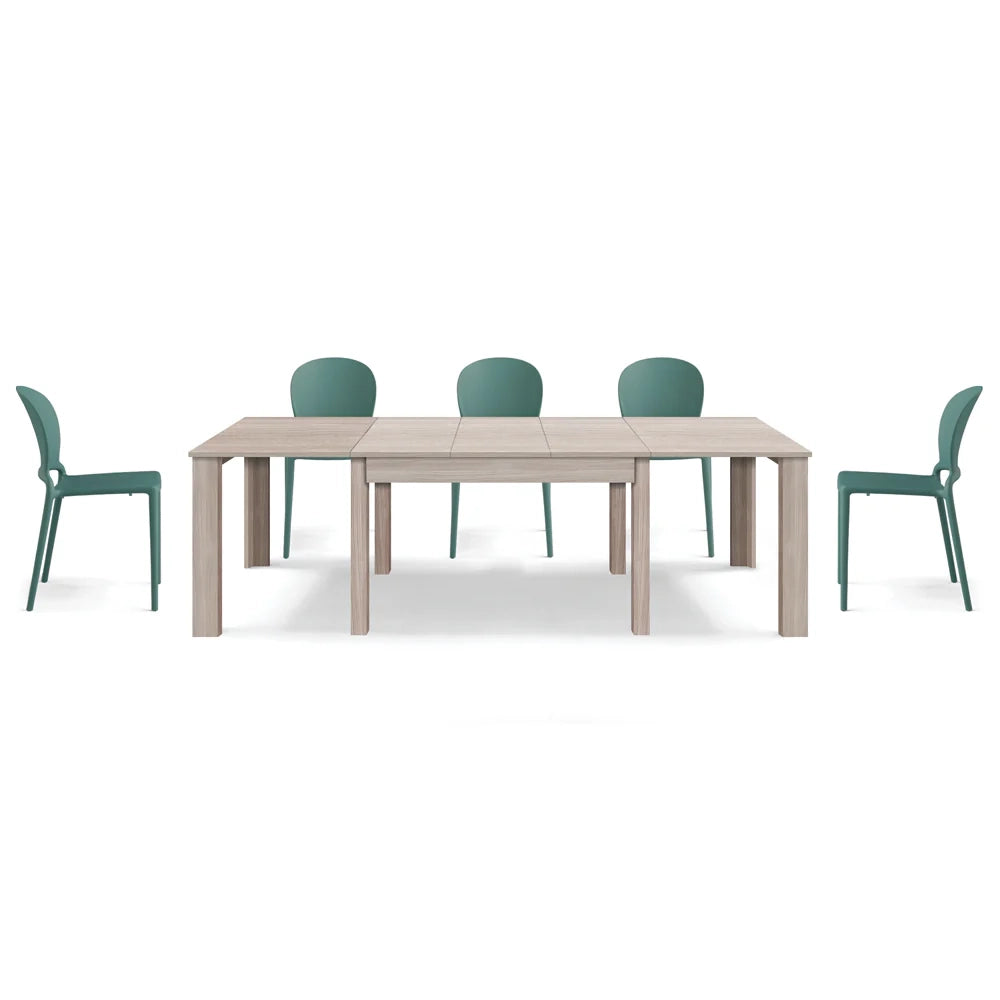 Tavolo allungabile da pranzo 130x90 fino a 250 cm Olmo modello BRIO MADE IN ITALY design moderno ideale per cucina, soggiorno e sala da pranzo