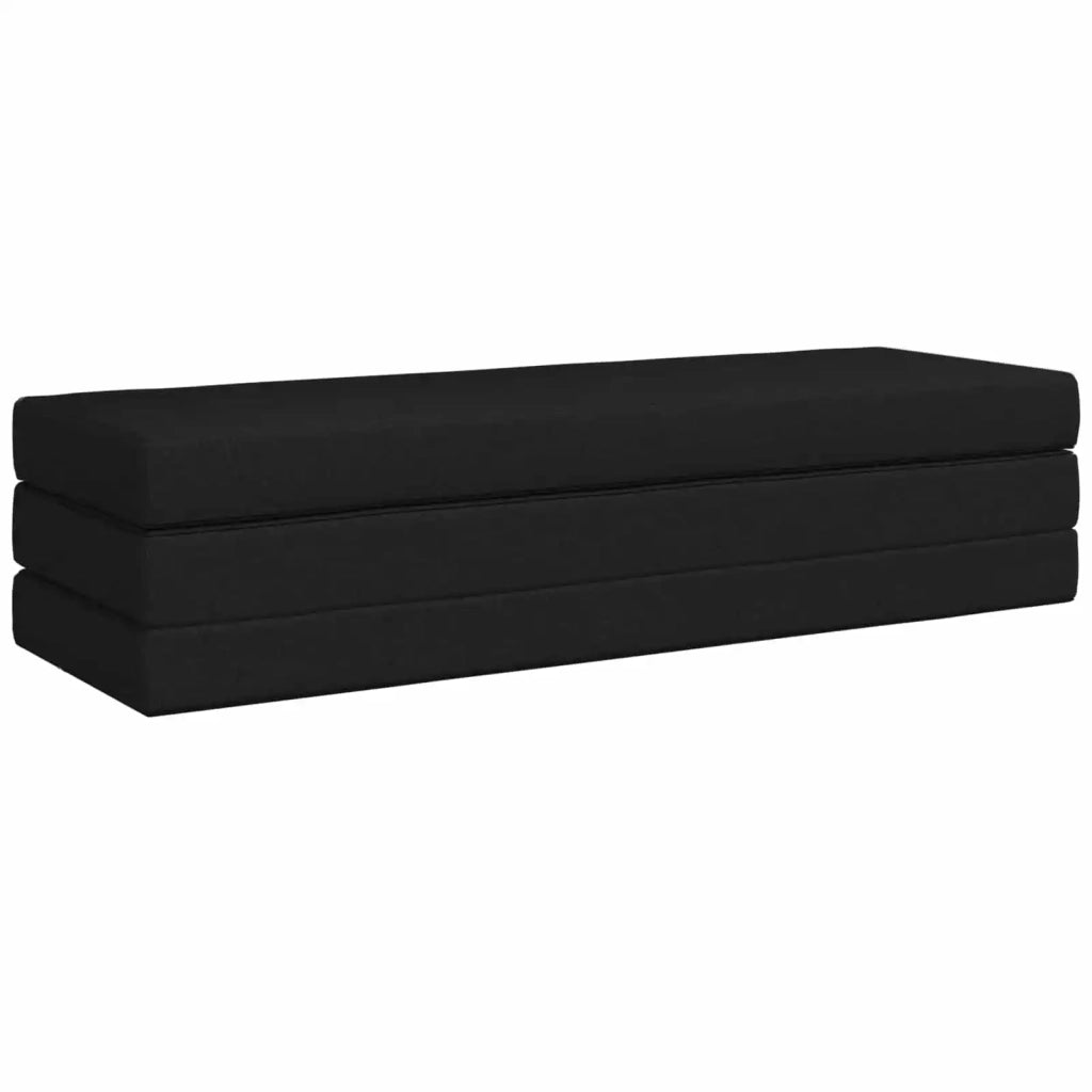 Divano Letto Pieghevole 200 x 67 x 45 cm Nero 900258