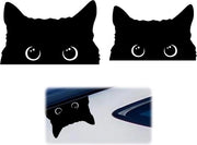 Sticker auto per gatti - vinile riflettente - adesivo - divertente - 2 pezzi