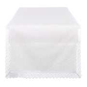 Tende con Gala Laterale 10 cm Plumetis Blanc Mariclò Set 2 Pz