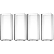 Tazze da cocktail 4 pezzi - vetro borosilicato - termoresistente - tazze da acqua - tazze da champagne - dimensioni 13,3 cm x 6 cm x 6 cm - vetro