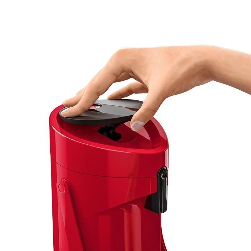 EMSA 515708 Ponza Thermos per bevande 1,9 L con pompa Comfort Press colore Rosso