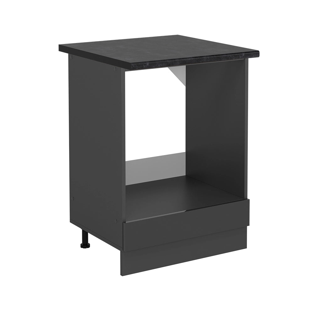 Mobile per forno da incasso R-Line Antracite lucido/Antracite 60 cm, PL Antracite Vicco