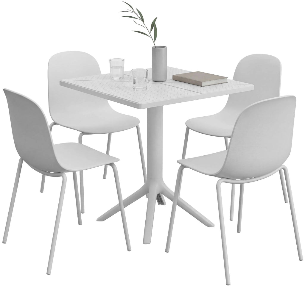 Set di mobili da giardino Nerra con 4 sedie 1