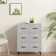 Credenza-Buffet-Armadio da cucina Grigio Cemento 69,5x34x90 cm in Legno Multistrato 432176