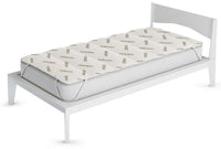 Topper Trapuntato Imbottito Matrimoniale Antiacaro con Elastici Grigio Chiaro