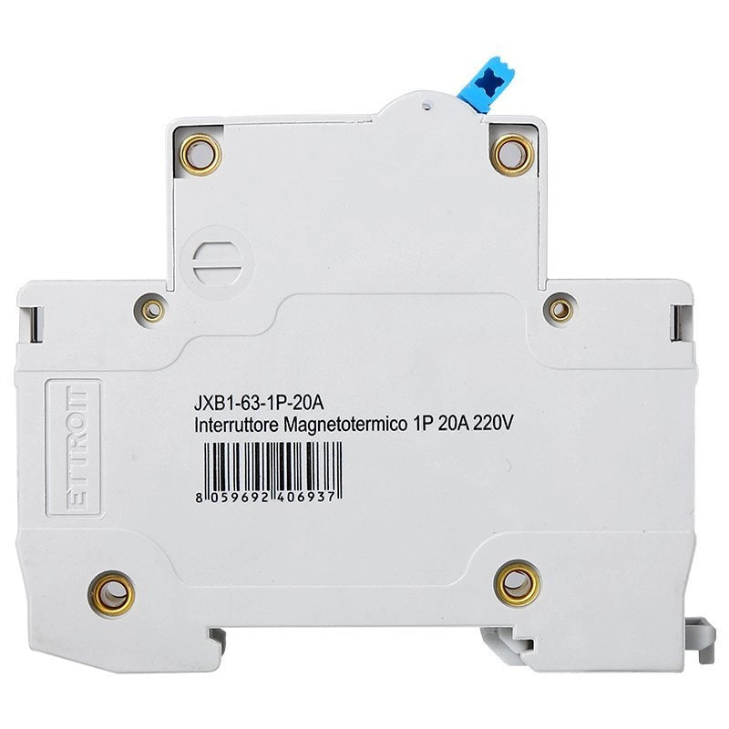 Interruttore Magnetotermico Automatico 1P 20A 6000A 220V Salvavita Stotz Occupa 1 Modulo DIN