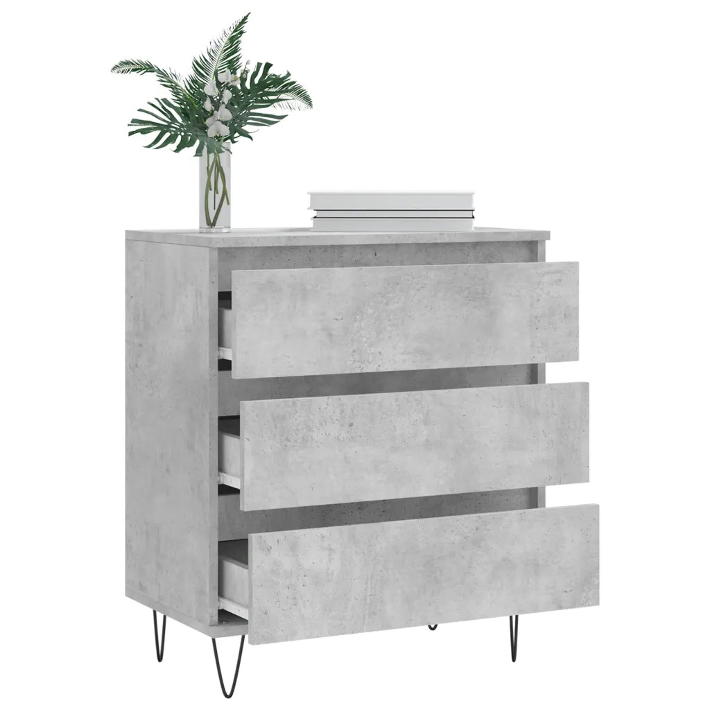Credenza Grigio Cemento 60x35x70 cm in Legno Multistrato 827184