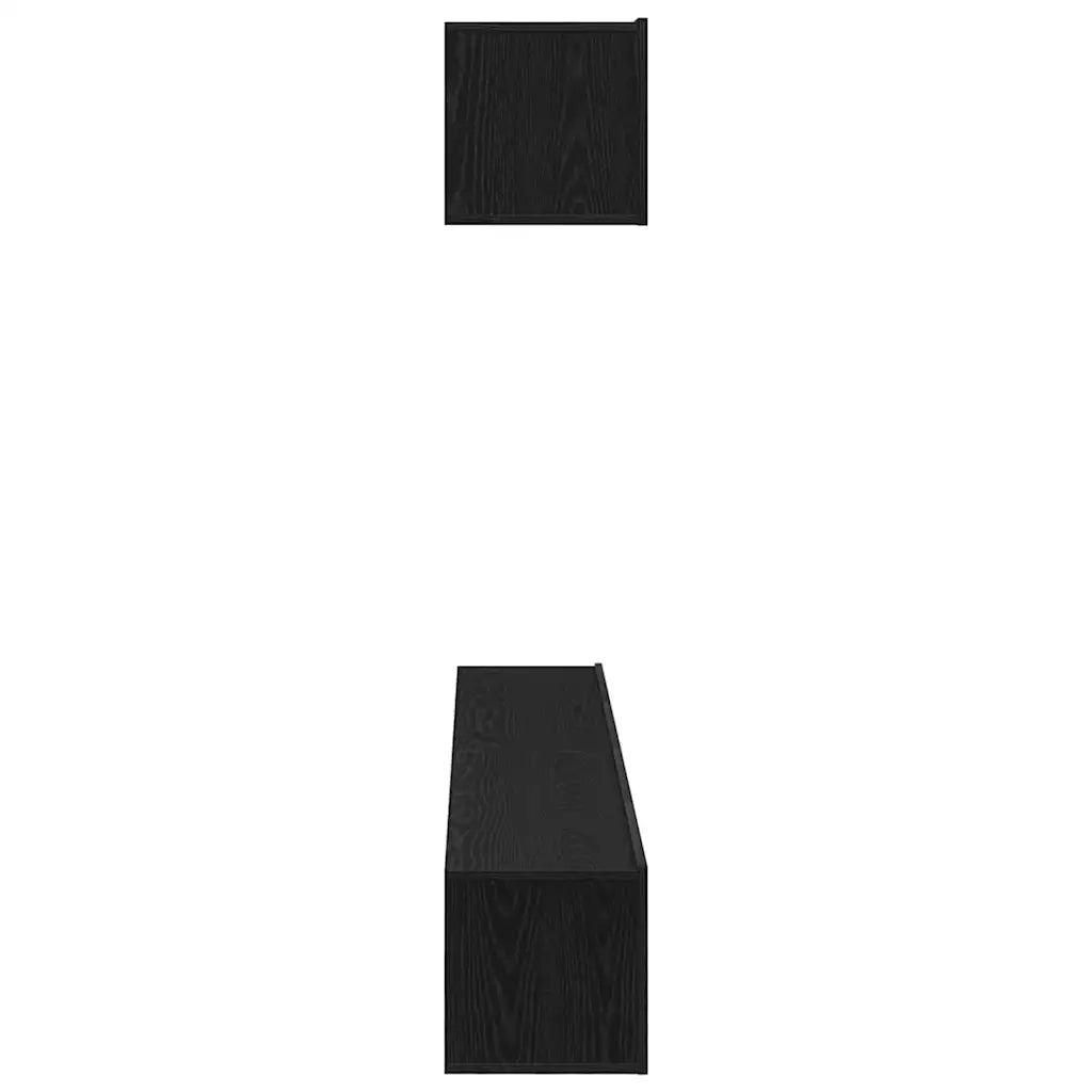 Set mobile TV 4 pcs Rovere Nero 100 x 30 x 30 cm 3333050