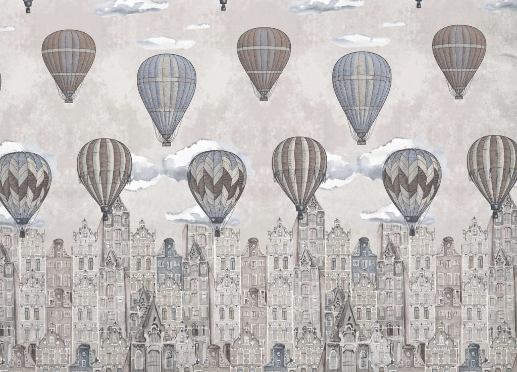 Copriletto Piquet Primavera Estate 100% Cotone Disegno Volare - Matrimoniale - Beige