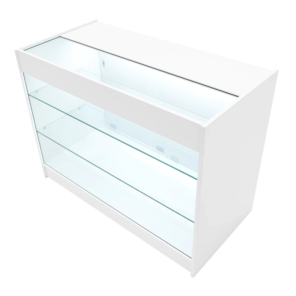 Set Banconi Bianco Polaris LED K1200 B1200 CM60 TB60 con Serratura e Vetrina