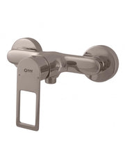 Miscelatore doccia NIL in ottone grigio metallo lucido