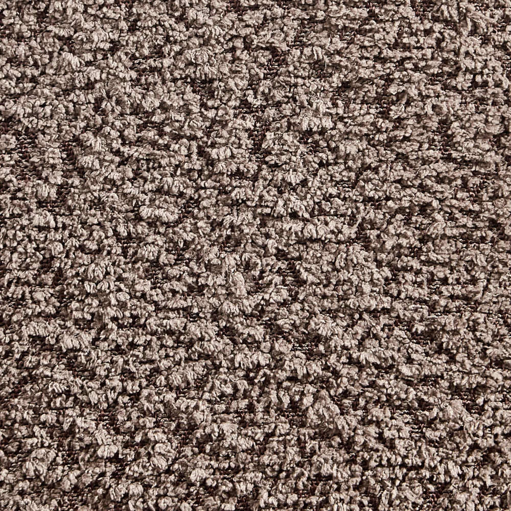 Sedia imbottita in bouclé marrone con braccioli Sedile per bambini Design moderno