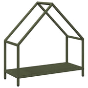 Rastrelliera per Legna da Ardere Verde Oliva 60x25x60 cm CFW2375280