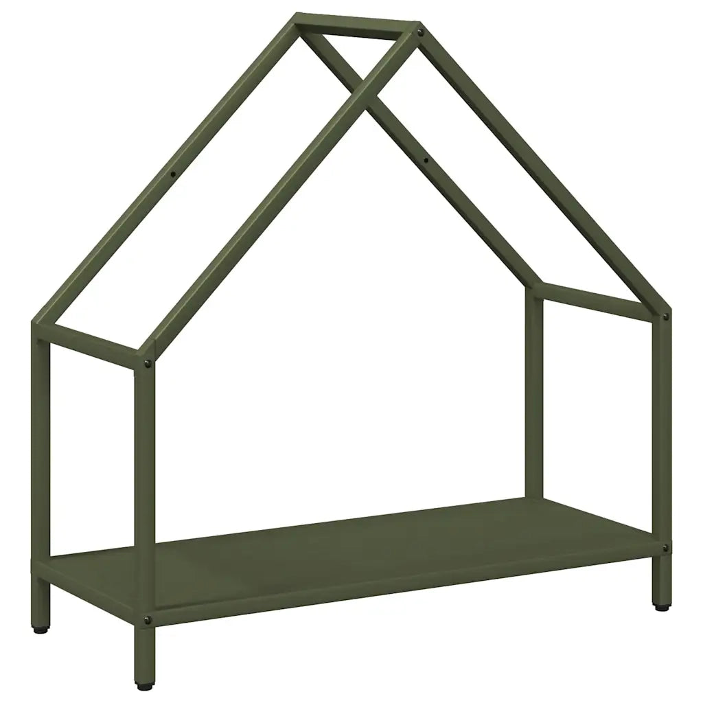 Rastrelliera per Legna da Ardere Verde Oliva 60x25x60 cm CFW2375280