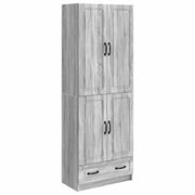 Set di armadi 2 pcs Sonoma grigio Legno ingegnerizzato