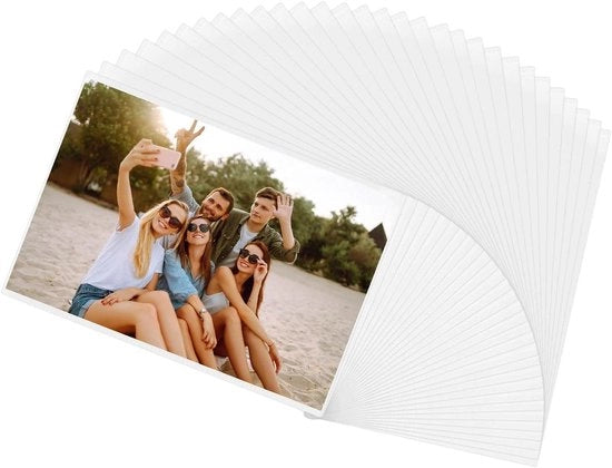 Set di foto magnetici in bianco, 30 pezzi, 10 x 15 cm - Adatto per lavagna e display del frigorifero