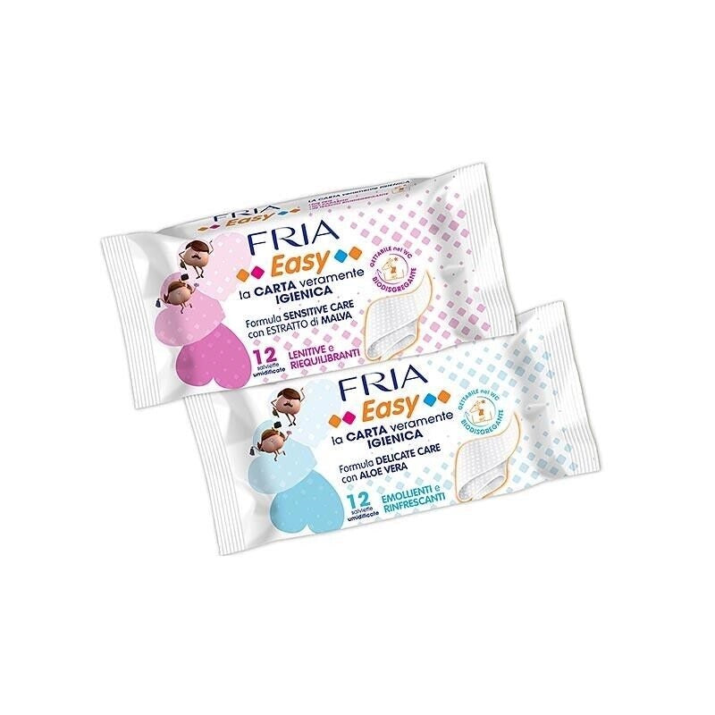 FRIA SALVIETTE CARTA IGIENICA 12PZ COLORI ASSORTITI