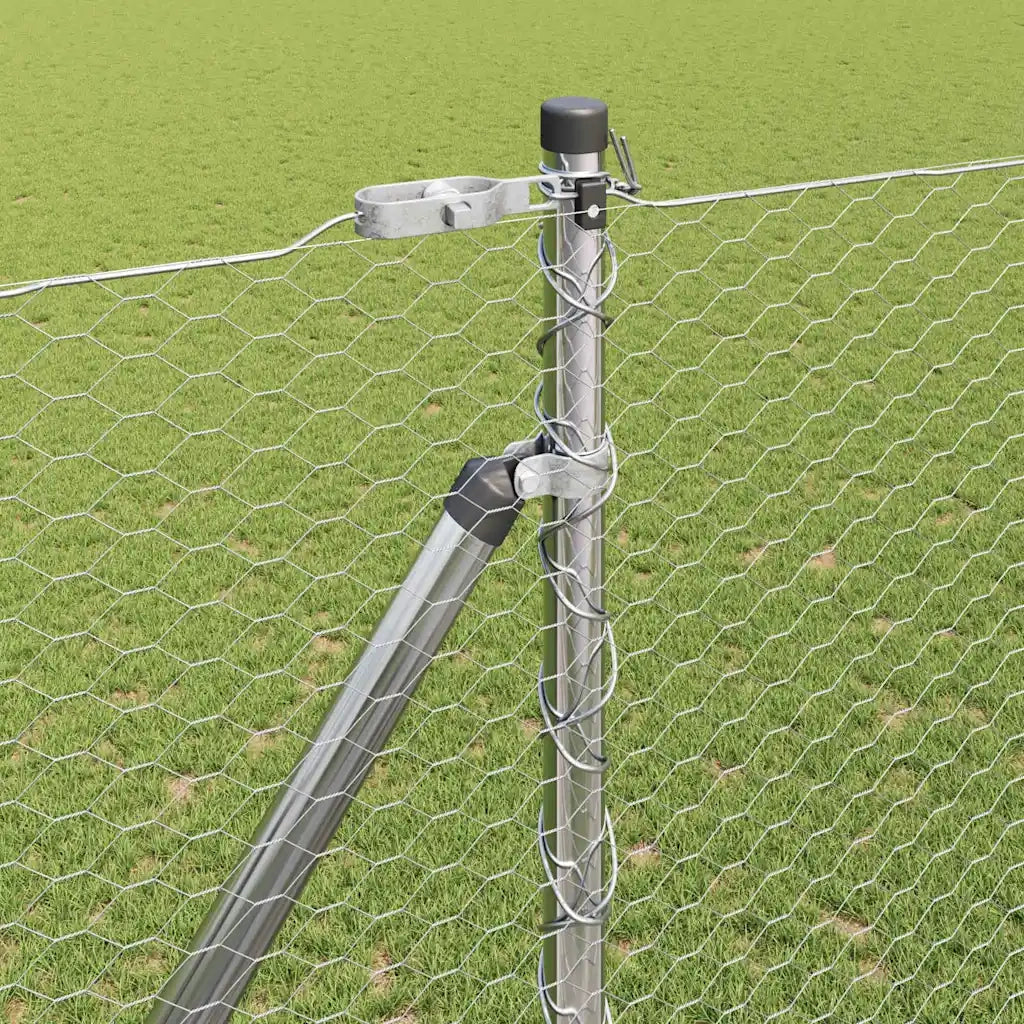 Palo della recinzione Argento 100 x 1,6 m (rete da 25 mm)