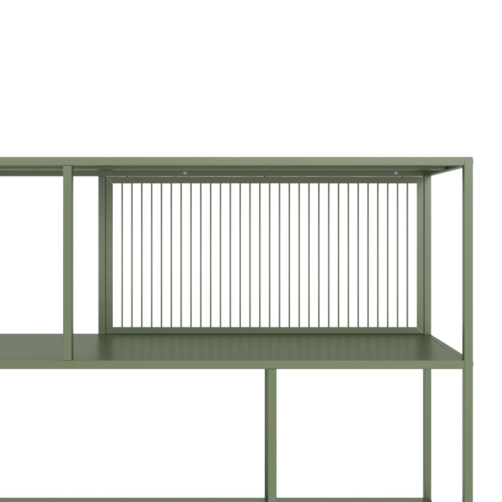 Scaffale in metallo verde kaki EMILIA