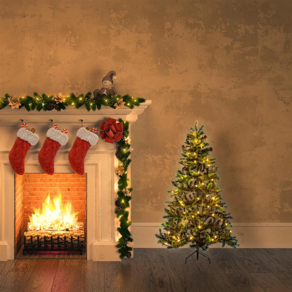 ALBERO DI NATALE ROCCARASO 120 CM VERDE ARTIFICIALE CON 208 RAMI