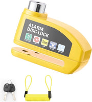 Sistema di blocco disco frenante per motocicli con allarme - 110 dB sicurezza per biciclette e motocicli