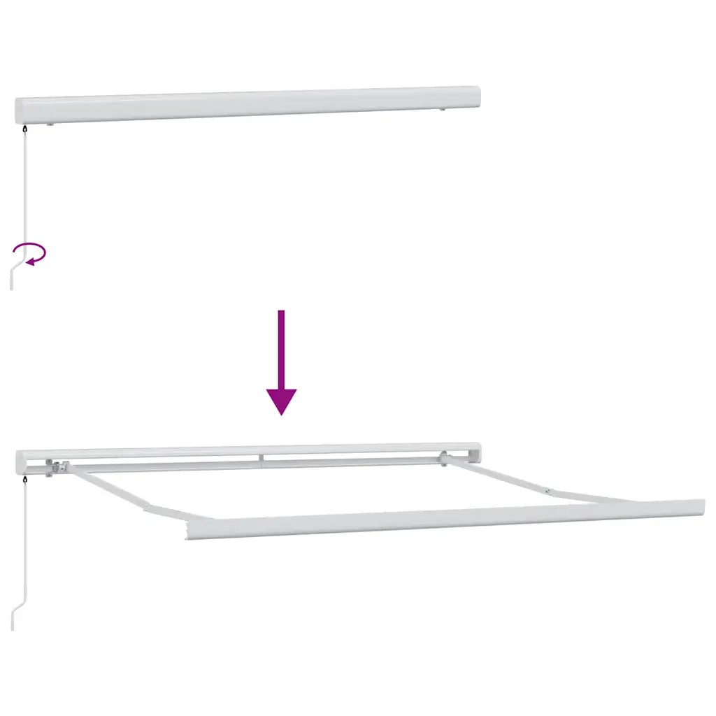 Tenda da Sole Retrattile Manuale Bordò 300x250 cm 3215313