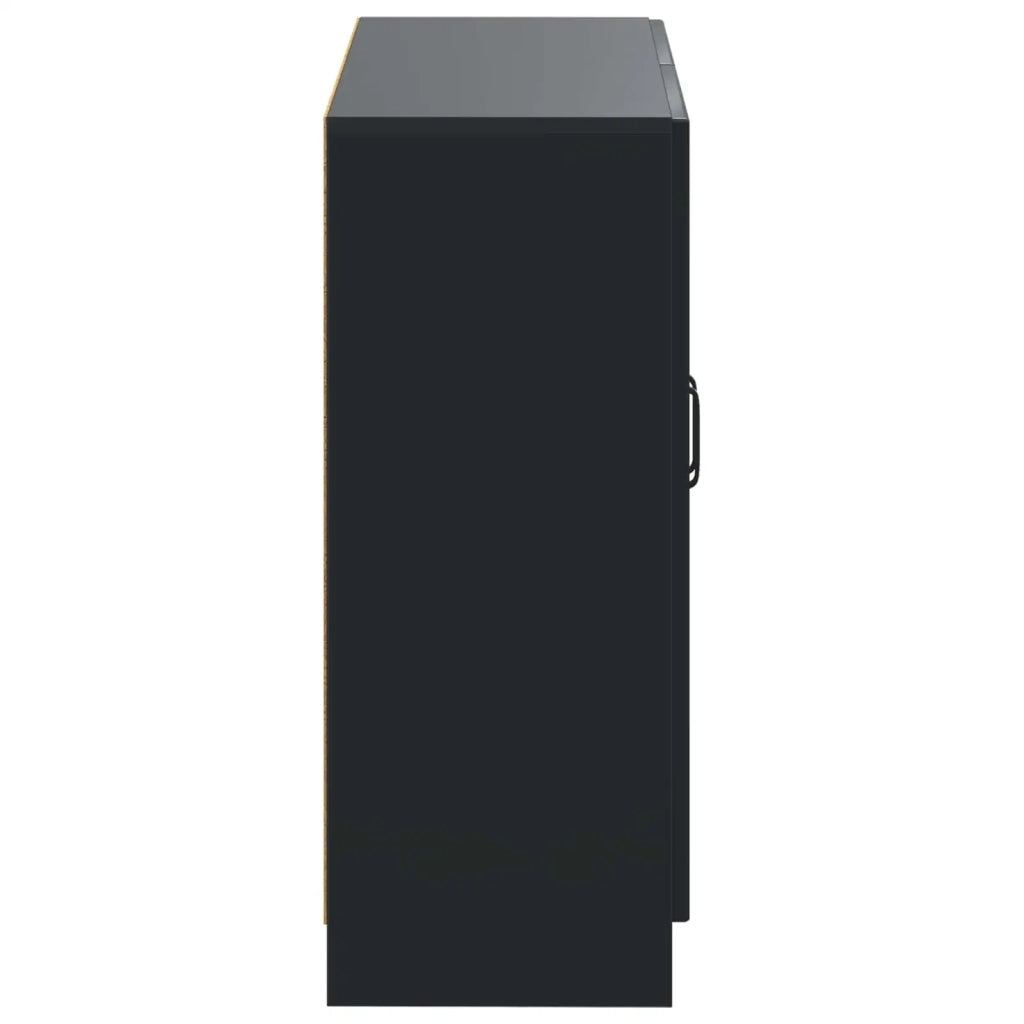 Mobiletto da Bagno UTRECHT Nero 59,5 x 31 x 77 cm 897716