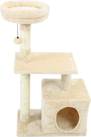 Materasso per Gatti - Sisal - Grande Dimensione - Giocattoli per Animali Domestici - Beige