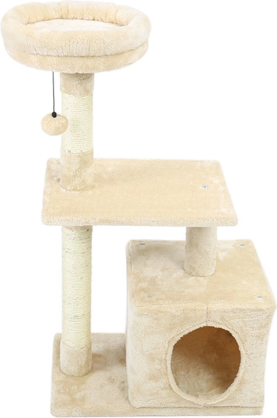 Materasso per Gatti - Sisal - Grande Dimensione - Giocattoli per Animali Domestici - Beige
