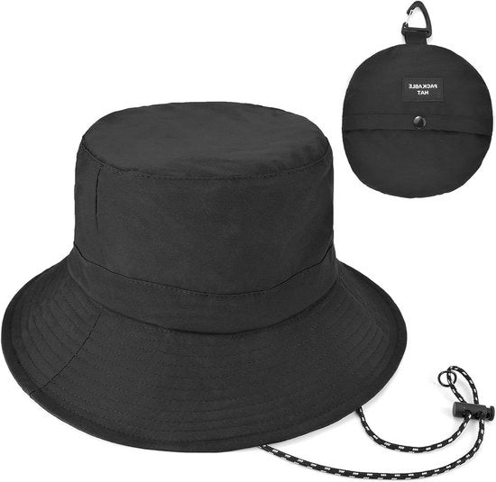 Ombrello pieghevole con cinghie - Cappello di sole adattabile con protezione UV per signore e signore