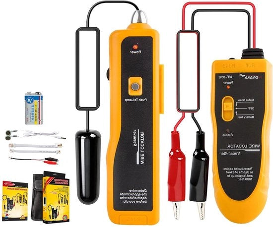 Localizzatore di Cavi Sotterranei NF-816-C, Trova Tubi di Metallo, Cavi per Recinzioni di Animali, Controllo di Irrigazione per Giardini, Altoparlanti