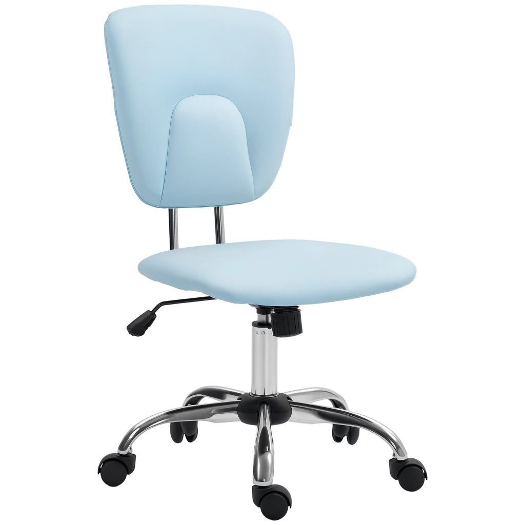 Sedia da Ufficio Girevole con Altezza Regolabile ¨C Zephmum ¨C Blu 50x54x87,5-96,5 cm
