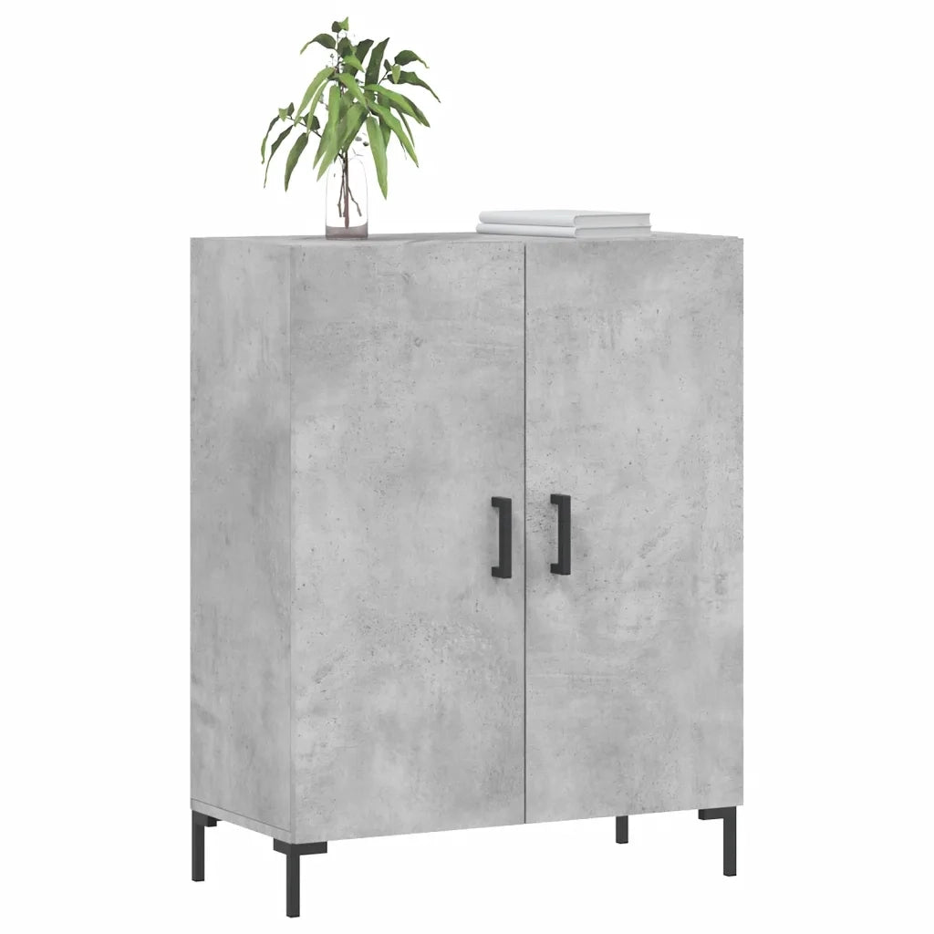 Credenza-Buffet-Armadio da cucina Grigio Cemento 69,5x34x90 cm in Legno Multistrato 390219