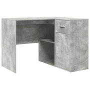 Scrivania | Tavolo da Ufficio ad angolo Grigio cemento 102 x 88 x 75 cm