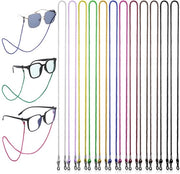 Cinturino Brillen Gevlochten - 12 Pezzi - Cinturino Colorato per Occhiali - Supporto Occhiali - Nylon - Progettato per la Sicurezza e Senza Fili - Cinturino per Occhiali