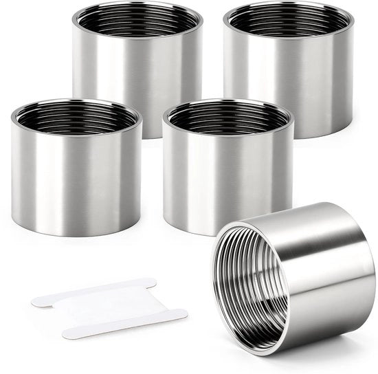 Connettori di giunzione 5 pezzi - Acciaio inossidabile 304 - 1-1/2" BSP femmina - Connettori di giunzione - Adattatori di tubo - Alta resistenza termica - Adattatori di tubo
